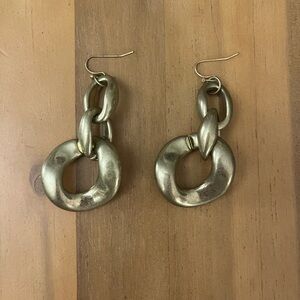 Chunky Gold Dangle chain link Earrings